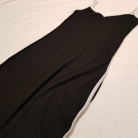 Princess Polly Black Mini Dress Bodycon White Piping Arabellae US 2  X-Small - Picture 5 of 11